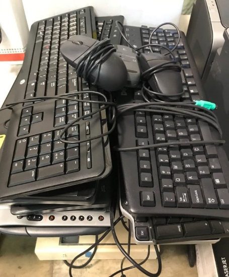 LOT CONSISTING OF: COMPUTER PERIPHERALS, NETWORK CABLES, KEYBOARDS, COMPUTER PARTS, COMPUTER MICE