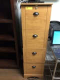 4 DRAWER FILE CABINET, BOOKCASE AND METRO RACK SHELVING UNIT AND KEY BOX