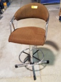 METAL SWIVEL BAR STOOLS W/ CUSHION SEAT