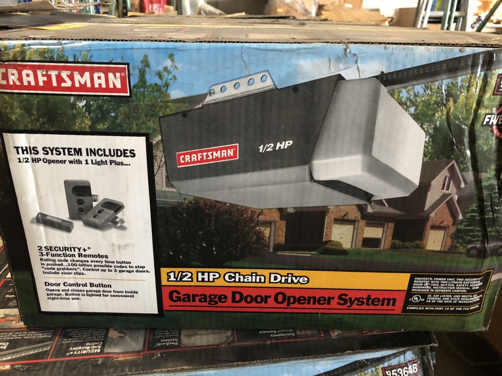 New Craftsman 1 2 Hp Chain Drive Garage Door Opener Model 9