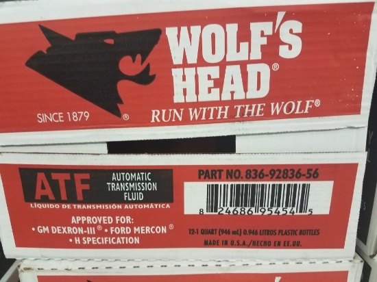 Cases Wolf's Head Atf Automatic Transmission Fluid