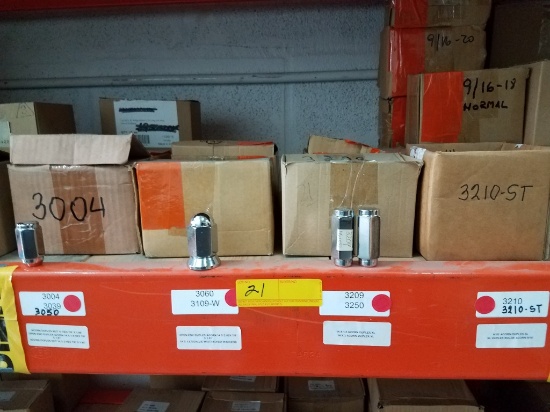 LOT CONSISTING OF: APPROX. (290+) OPEN END DUPLEX LUG NUTS