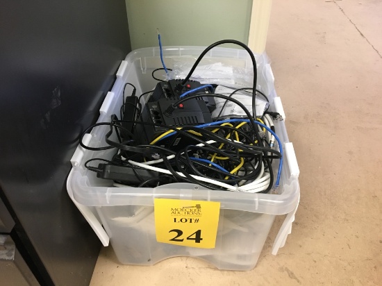 Lot Consisting of: Network Cables, Power Cords and Battery Back-Ups
