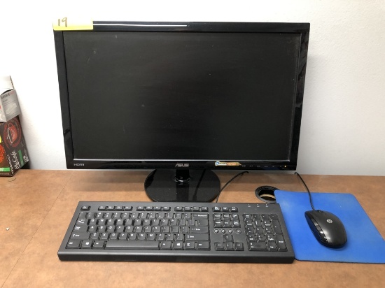 24" ASUS LCD MONITOR INCLUDES KEYBOARD AND MOUSE