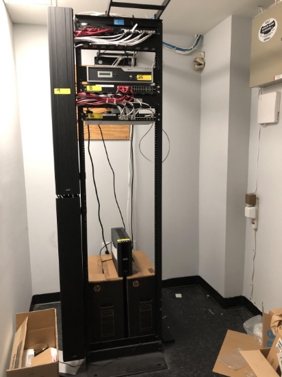 OPEN SERVER RACK AND PATCH PANEL