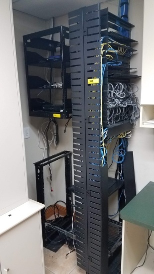 NETWORK RACK SYSTEM WITH (2) ORTRONIX NETWORK