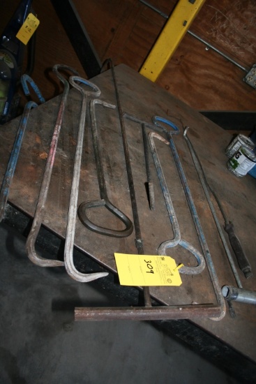 LOT CONSISTING OF (8) MANHOLE COVER LIFTER TOOLS