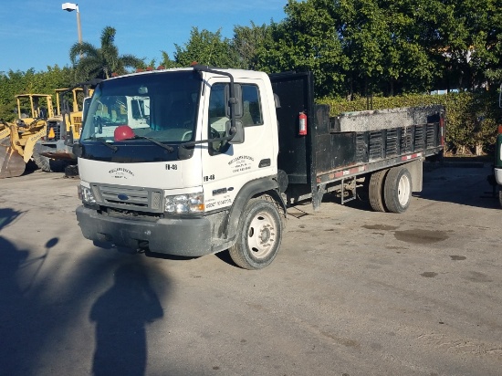 2006 FORD LOW CAB FORWARD 450 FLATBED TRUCK