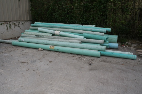 LOT CONSISTING OF GREEN PLASTIC SEWER PIPE