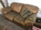 LEATHER CHAIR AND LOVESEAT
