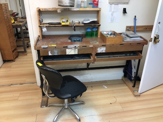LOT CONSISTING OF: JEWELRY WORK STATION
