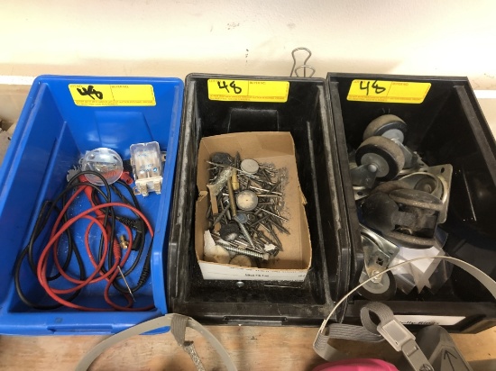 LOT CONSISTING OF: WOOD WORK BENCH WITH SHELVES,