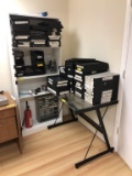 LOT CONSISTING OF: JEWELRY TRAYS, SHELVING UNIT,