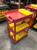 2-TIER ROLLING CART