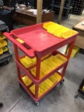 2-TIER ROLLING CART