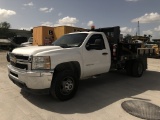 2013 CHEVROLET 3500 HD DUALLY FLATBED UTILITY TRUCK
