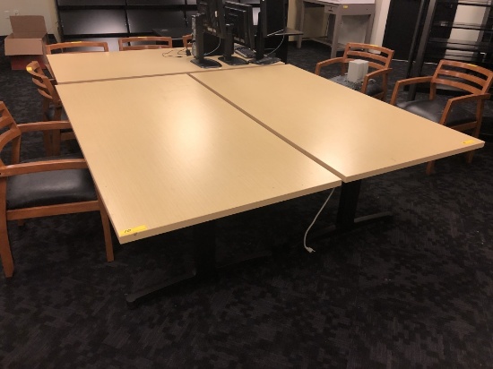 LAMINATE TOP STUDY TABLES, METAL BASE