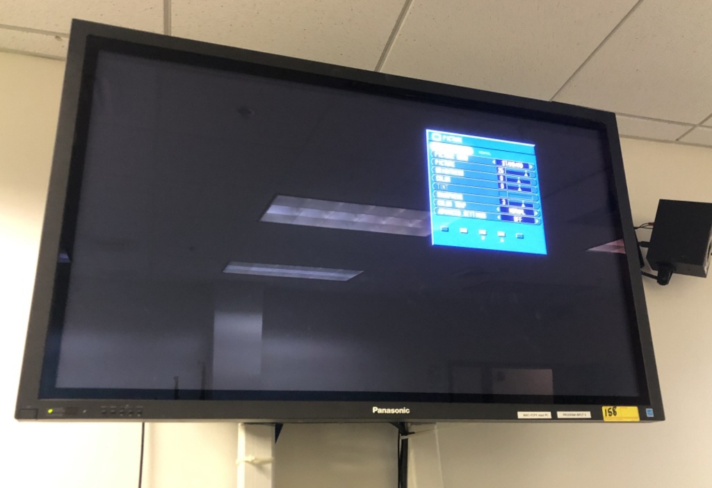 50" PANASONIC MONITOR WITH WALL MOUNT BRACKET