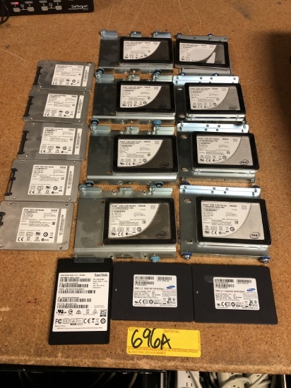 SOLID STATE DRIVES: (13) 180 GB AND (3) 256 GB