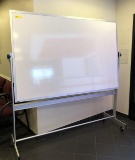 PORTABLE ROLLING WHITE BOARD (4' H X 6' W)