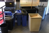 LOT CONSISTING OF LARGE ASSORTMENT OF TRASH BINS