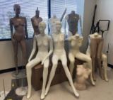LOT CONSISTING OF ASSORTED MANNEQUINS, PARTS
