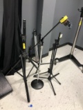 LOT CONSISTING OF MICROPHONE BOOM STANDS