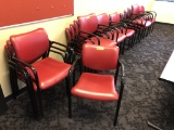 RED STACKING CHAIRS