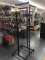 LOT CONSISTING OF ROLLING RACK AND DISPLAY RACK (DOES NOT INCLUDE PRODUCT)