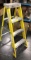 4' FIBERGLASS ALUMINUM A-FRAME LADDER