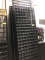 BLACK MESH PRODUCT DISPLAY PANELS IN WAREHOUSE AND NAIL POLISH DISPLAY RACK (APPROX. 35+/- PCS.)