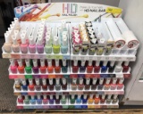 LOT CONSISTING OF COUNTER TOP DISPLAY UNIT WITH HD NAIL POLISHES (APPROX. 225+/- PCS.)