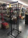 LOT CONSISTING OF ROLLING RACK AND DISPLAY RACK (DOES NOT INCLUDE PRODUCT)