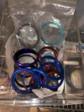 LOT CONSISTING OF ANODIZED GAUGE BEZELS