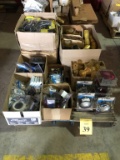 PALLET CONSISTING OF LARGE AMOUNT OF TRAILER TIE DOWN STRAPS,