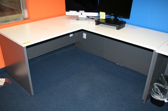 "L" SHAPED DESKS **HIGH BID/AMOUNT WILL BE MULTIPLED BY THE QUANTITY**