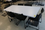 FOLDING TABLES ON CASTERS WITH STACKABLE CHAIRS **HIGH BID/AMOUNT WILL BE MULTIPLED BY THE QUANTITY*