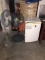 HAIER MINI FRIDGE AND (2) FANS