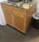 CABINET WITH GRANITE TOP,