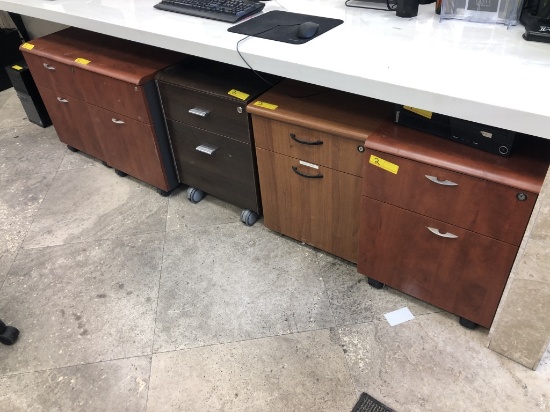 2-DRAWER ROLLING FILE CABINETS WITH CONTENTS