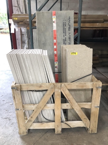 PALLET OF CUT GRANITE, MOST ARE 40" H X 12.5" W