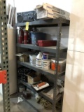 LOT CONSISTING OF METAL SHELF WITH CONTENTS AND