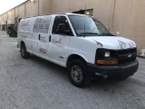 2006 CHEVY 2500 CARGO VAN WITH RACK ON SIDE AND
