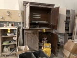 LOT CONSISTING OF WOODEN CABINETS AND CONTENTS