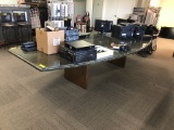 GRANITE TOP CONFERENCE TABLE, 11' L X 62