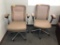 TAUPE COLORED EXECUTIVE ROLLING OFFICE CHAIRS