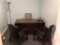 OFFICE SUITE CONSISTING OF: L-SHAPED DESK, (2) CLIENT CHAIRS,