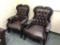 ORNATE WOOD CARVED ARM CHAIRS