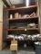 LOT CONSISTING OF ALL SHELVING UNITS, WORK TABLES