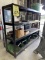 METAL SHELVING UNIT WITH CONTENTS